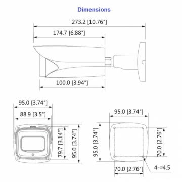 4МП уличная IP-видеокамера Dahua IPC- HFW5442E-ZE ePoE WDR(140) IVS-AI mSD I/Oaudio 2.7-12mm