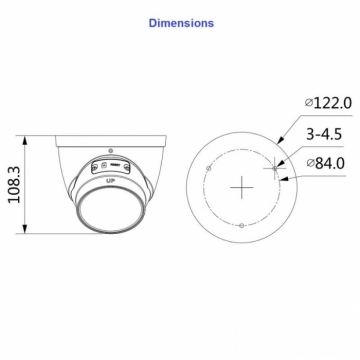 Dahua IPC-HDW3441T-ZAS 4MP IP kerakaamera • Wizsense IR40m mSD mikrofon 2.7-13.5