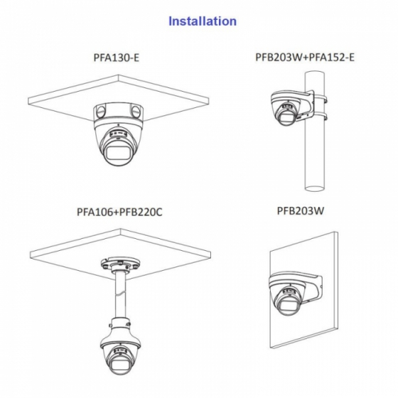 4МП сферическая IP-видеокамера Dahua IPC-HDW2431T-ZS-S2 PoE IR50m mSD m-zoom 2.7-13.5