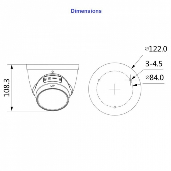 Dahua IPC-HDW3441T-ZAS 4MP IP kerakaamera • Wizsense IR40m mSD mikrofon 2.7-13.5